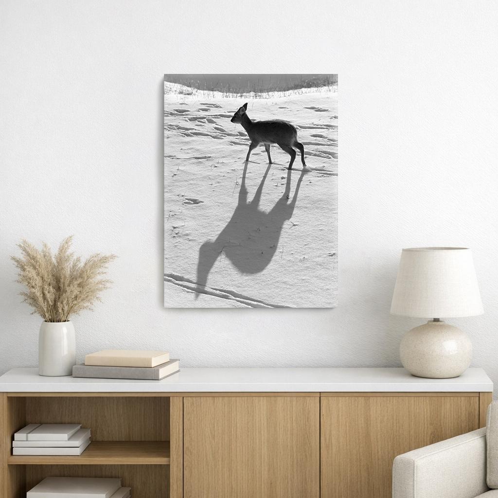 Water Deer, on Art Canvas (16 x 24" – 457 x 610mm)