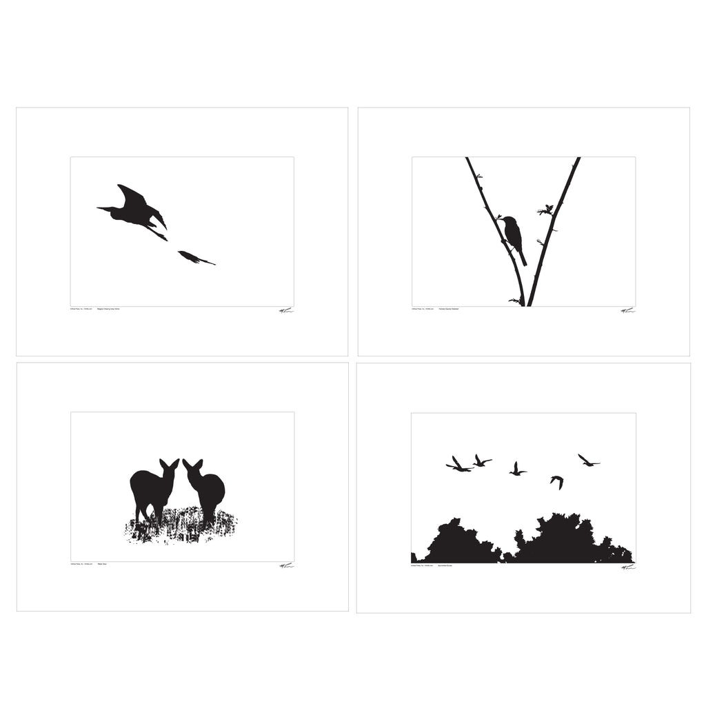 Silhouette Image Prints - Set
