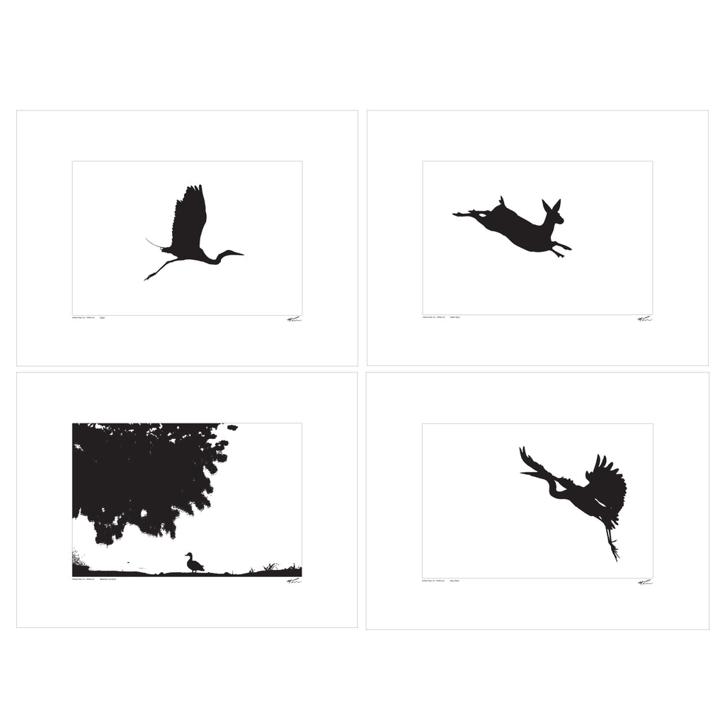 Silhouette Image Prints - Set