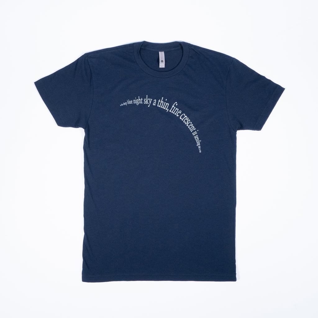 Poem T-Shirt - Navy Blue